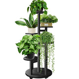 Load image into Gallery viewer, GEEBOBO 5-Tier Tall Plant Stand Indoor Wood Corner Flower Shelf (Brown)