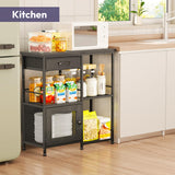 Load image into Gallery viewer, SWTYMIKI Farmhouse Coffee Bar Cabinet with Drawers, Multi-Purpose Buffet Sideboard Cabinet, Coffee Stand Station for Kitchen Living Room Corner Small Space, Espresso