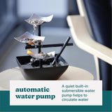 Load image into Gallery viewer, Homedics EnviraScape Silver Springs Relaxation Fountain