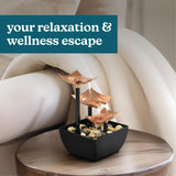 Load image into Gallery viewer, Homedics EnviraScape Silver Springs Relaxation Fountain