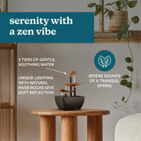 Load image into Gallery viewer, Homedics EnviraScape Silver Springs Relaxation Fountain