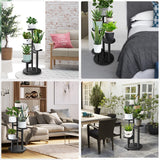 Load image into Gallery viewer, GEEBOBO 5-Tier Tall Plant Stand Indoor Wood Corner Flower Shelf (Brown)
