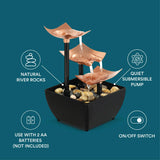 Load image into Gallery viewer, Homedics EnviraScape Silver Springs Relaxation Fountain
