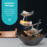 Load image into Gallery viewer, Homedics EnviraScape Silver Springs Relaxation Fountain