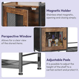 Load image into Gallery viewer, SWTYMIKI Farmhouse Coffee Bar Cabinet with Drawers, Multi-Purpose Buffet Sideboard Cabinet, Coffee Stand Station for Kitchen Living Room Corner Small Space, Espresso