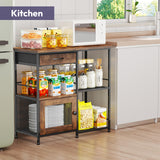 Load image into Gallery viewer, SWTYMIKI Farmhouse Coffee Bar Cabinet with Drawers, Multi-Purpose Buffet Sideboard Cabinet, Coffee Stand Station for Kitchen Living Room Corner Small Space, Espresso